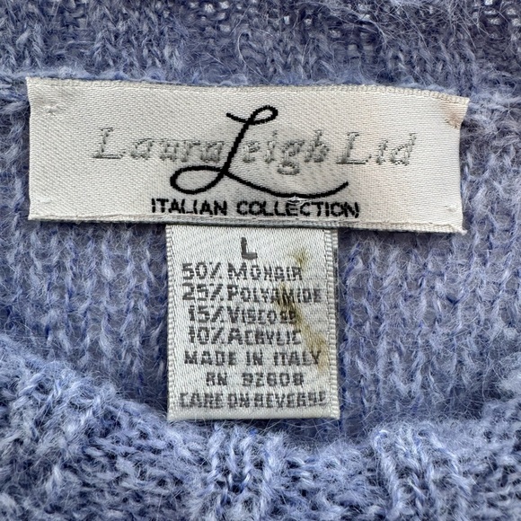 Vintage Laura Leigh Ltd Mohair Blend Sweater Size Large - Picture 3 of 4